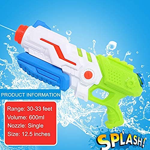 Maggie 19.5 inch Water Blaster Soaker Summer Outdoor Backyard Beach Play Water Shooter Active Fun Play Toy Gun for Kids & Adults
