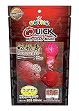 OKIKO Flowerhorn Fish Food Floating Pellets Small 1 MM Head Up Quickly Huncher Formula High Protein Tropical Fish Feed Astaxanthin Plus Color Enhancing Healthy Fast Growth (17.63 oz - Red)
