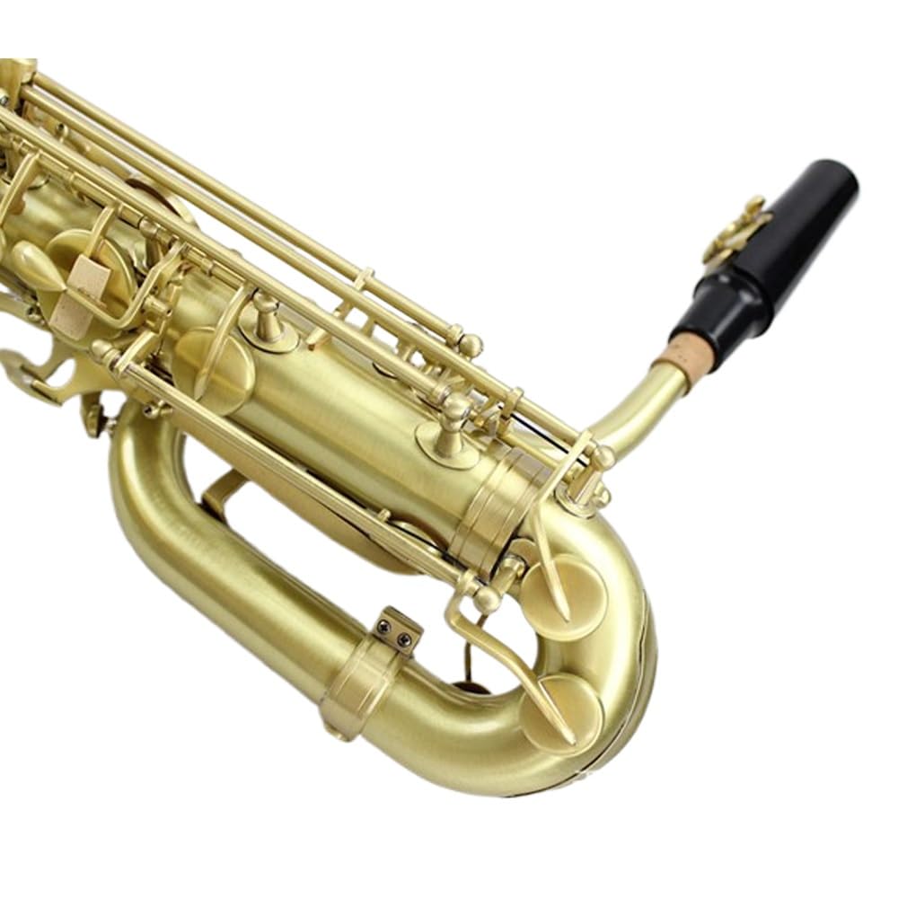 Sassofono basso superiore superiore, corpo in ottone verniciato dorato inciso, finitura spazzolata, sassofono mi bemolle basso superiore professionale, set sassofono, testa di flauto, custodia for il