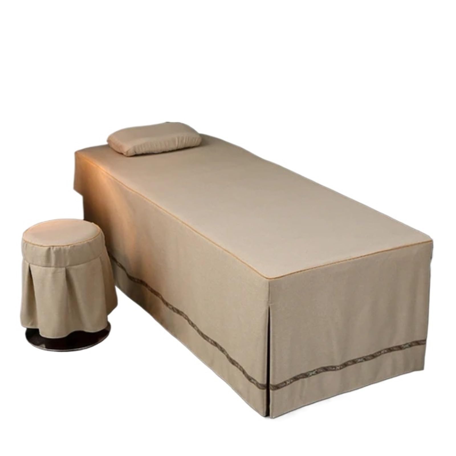 Ayztantine Massage Bed Cover Sheet Beauty Salon Massage Table Bed Sheet with Hole Bedskirt SPA Full Cover(Color-16,Round head 80x190cm)