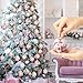 Eaasty 18 Pcs Vintage Christmas Ornaments 2.36 Inch Christmas Tree Ornaments Ball Vintage Xmas Decoration Santa Claus Snowman Balls for Fireplace Holiday Party Favors(Pink,Cute Style)