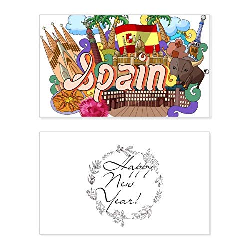 Tarjeta conmemorativa Graffiti Spain: alta calidad de impresión y diseño urbano para año nuevo