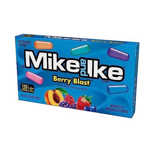 Image of Mike and Ike Candy, Berry Blast, 4.25oz Theater Box, Pack of 12