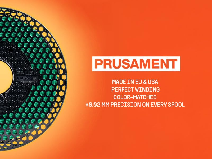 Image of Prusament 3D Printer Premium Filament PETG Shimmering Violet 1.75mm - 1kg Spool - High Precision ±0.02 mm - Low Stringing - Strong Layer Bond - No Tangling - Ideal for Beginners & Professionals