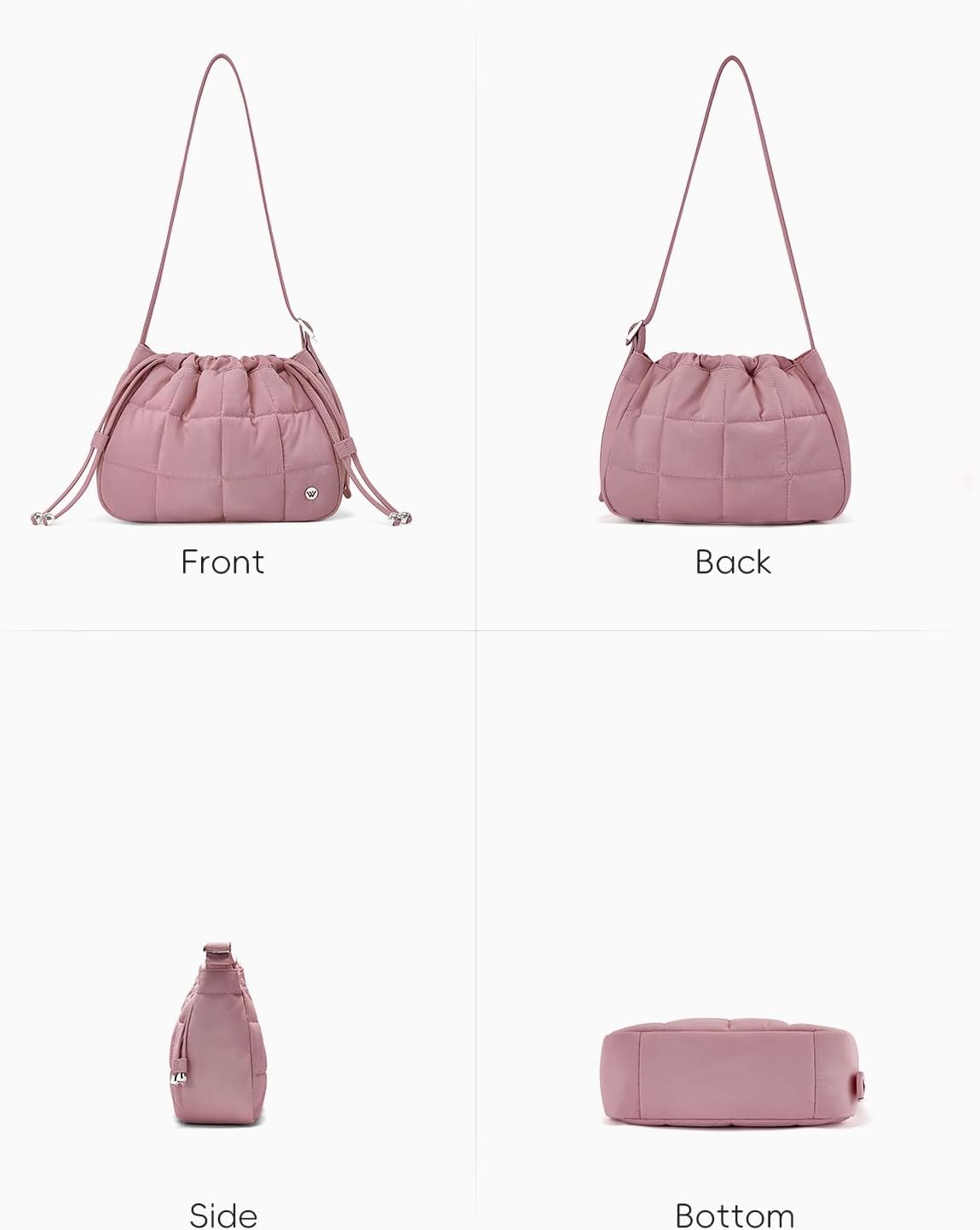 WESTBRONCO Puffer Hobo Bags for Women Puffy Nylon Shoulder Bag, Women's Quilted Handbags with Shoulder Wide Strap - Image 6