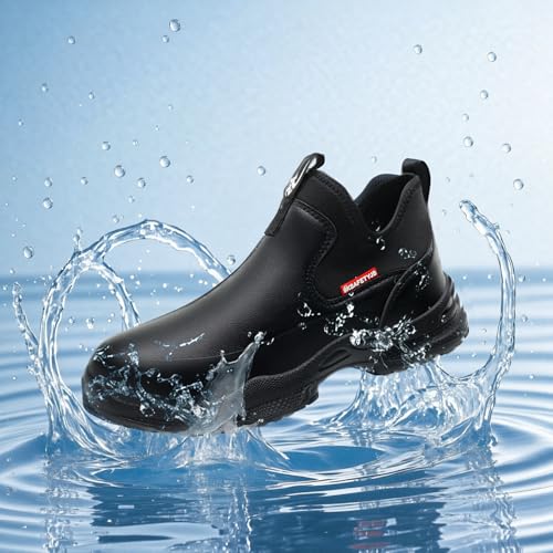Chef Shoes Waterproof Oilproof Comfortable Anti Slip Shoes for Men, Food Service Chef Kitchen Non Slip Work Shoe4