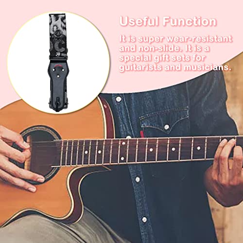 UIKEEYUIS Sangle de guitare électrique accessoires musicaux universels ceinture d’épaule basse pièces de rechange… - Les Beatles, Paul McCartney, John Lennon, RIngo Starr, George Harrison UIKEEYUIS Sangle de guitare électrique accessoires musicaux universels ceinture d'épaule basse pièces de rechange… – Image 6