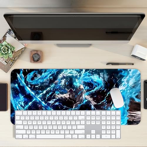 Image of XL Extended Gaming Mouse Pad | XXL Large Desk Mat 60x30cm for Laptop & PC | Non-Slip Rubber Base, Waterproof, Durable & Smooth Surface | Office, Gaming & Study, asthetic