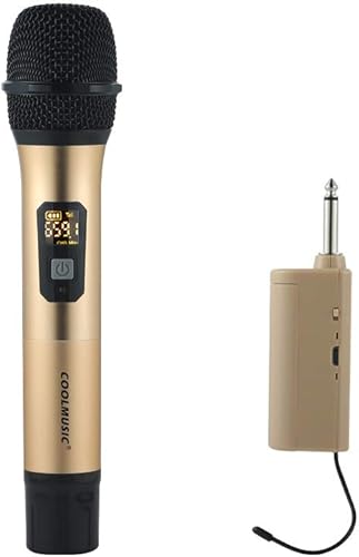 Muslady Mikrofone KanA le UHF Handheld Tragbar Mic mit Mini-EmpfA nger
Kabellos Mikrofon-System zum Live-Show Karaoke Rede Musikinstrumente
COOLMUSIC : Mikrofone