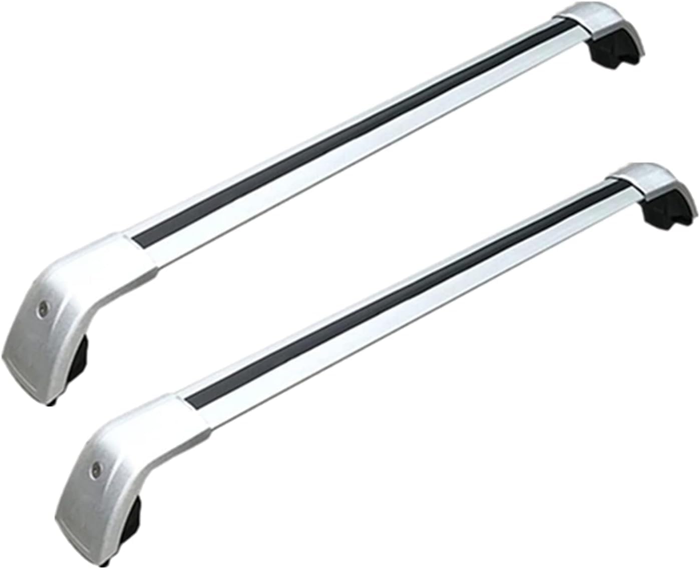 Coche Bacas Personalizadas para Volvo XC60 2008 2009 2010 2011 2012 2013 2014 2015 2016 2017-2024, Portaequipajes para Bicicletas Barras De Techo para Coches Accesorios Viaje,A/Silver