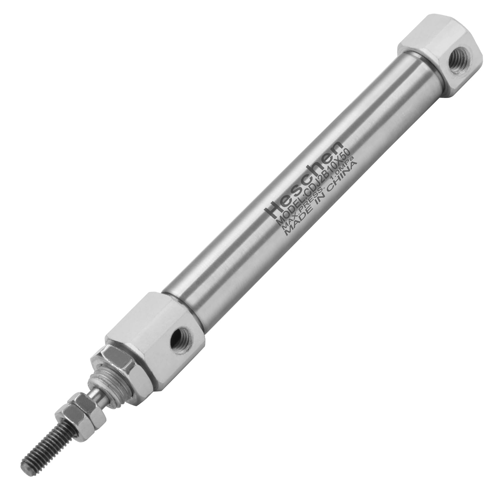 Heschen Stainless Steel Slim Air Pneumatic Cylinder, CDJ2B 10-10, M5 Port, 10mm Bore, 10mm Stroke, Double Acting Single Rod — Amazon image 12