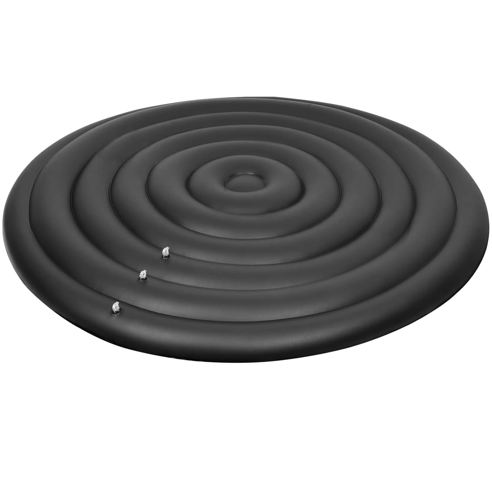 Couverture de Spa Gonflable, Enceinte de Spa Ronde 57 po avec Valve gonflage et dégonflage Facile, Couvercle isolé Coupe-Vent, résistant à la Pluie et à la Neige