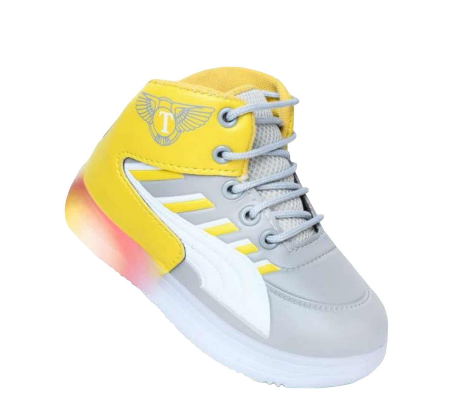 Kids Unisex Fashionable LED Lights Unisex Sneakers and Walking Shoes for Boys and Girls of Age 2 Years to 8 Yea (4.5 Years) Yellow (B0D2DT6PN2) Amazon Price History, Amazon Price Tracker