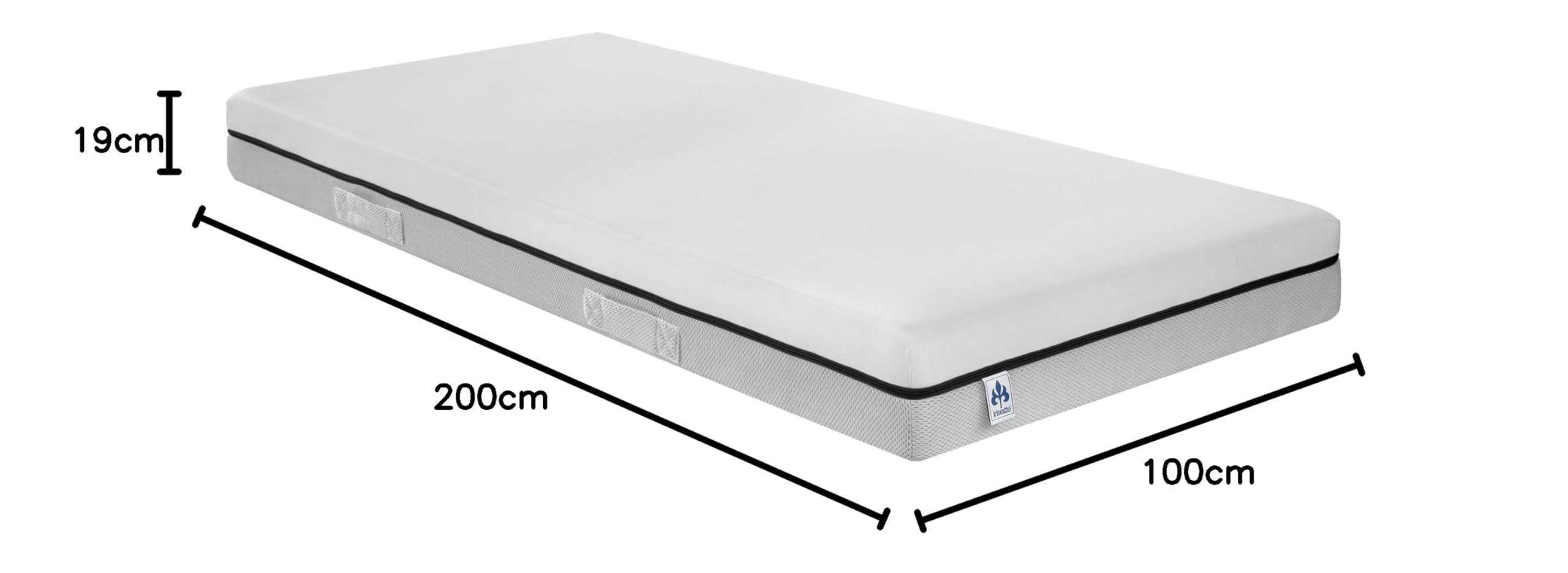Irisette Smart 2 in 1 Duo 7-Zonen Kaltschaummatratze 100 x 200 cm | Wendematratze H3 & H4 | Stiftung Warentest GUT (1,9), Ausgabe 02/2024 | Oeko-TEX Standard 100