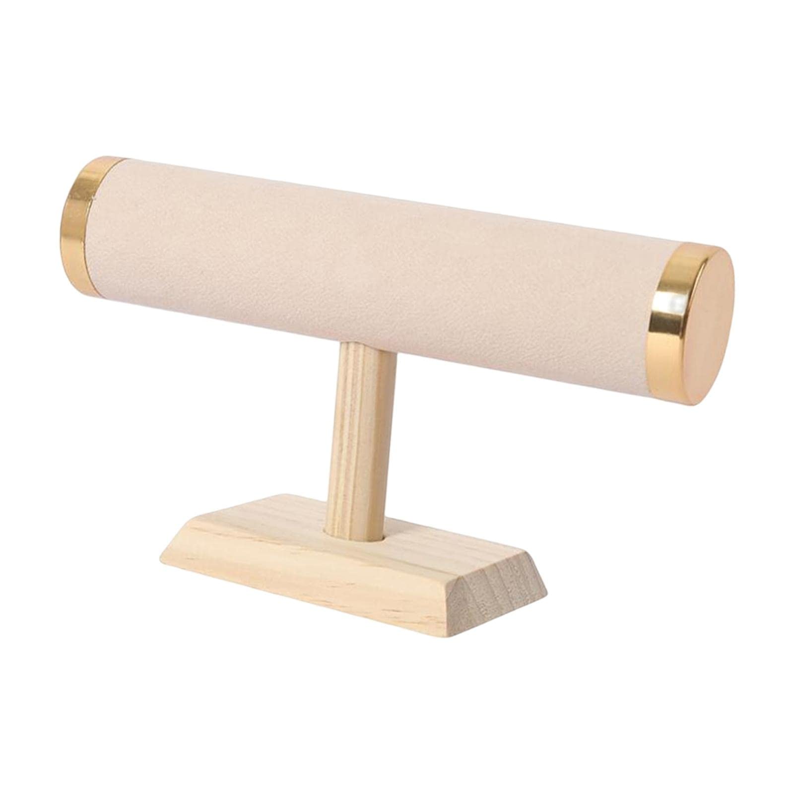 Présentoir à bracelets et bijoux en T beige flanelle 23cm