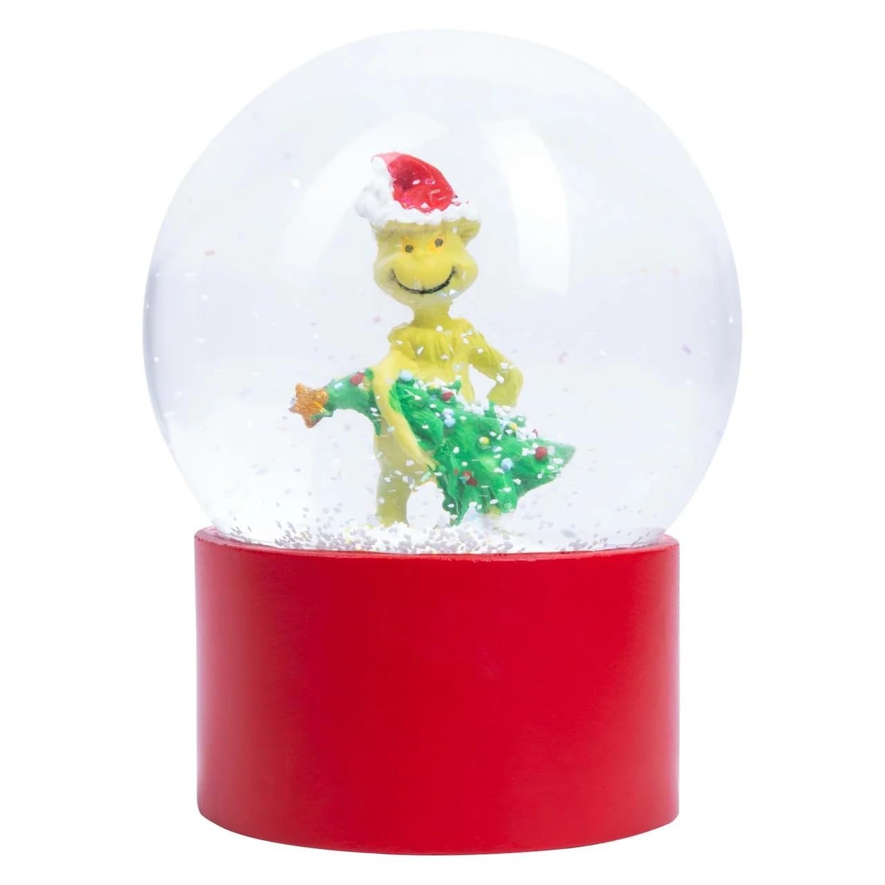 Fizz Creations Green The Grinch Snow Globe Christmas Decoration. Dr Seuss Xmas Gift