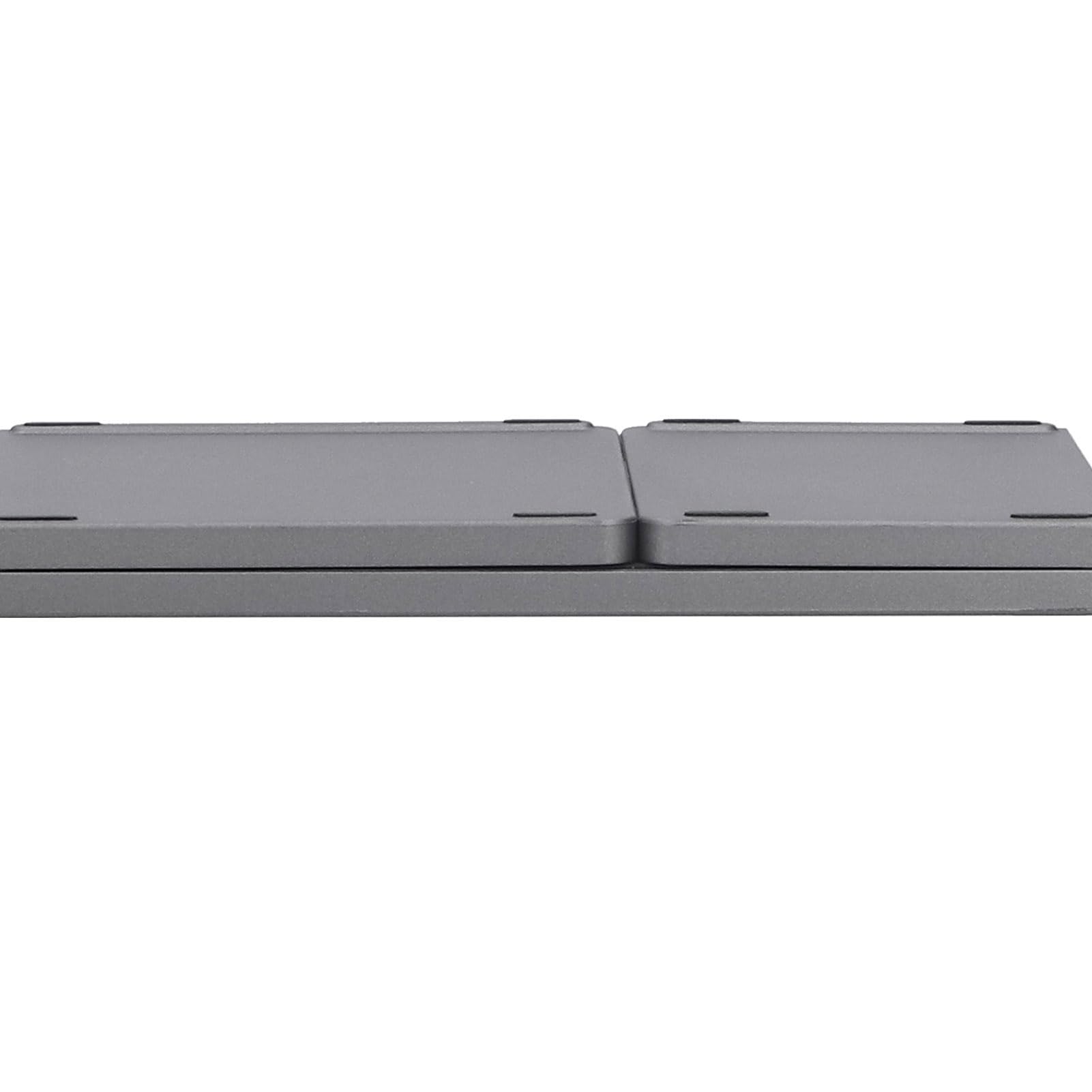 Przenośna Klawiatura, Przenośna Klawiatura Komputerowa z Touchpadem, Ergonomiczna Klawiatura do Pisania USB z Możliwością ładowania do Komputera PC Laptop Tablet (Czarny)