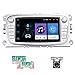 Produktbild Android autoradio für Ford GPS Navigation camecho 7 Zoll kapazitive Touchscreen Auto Stereo Player WiFi Bluetooth fm empfänger dual USB für Ford Focus Mondeo c-max s-max Galaxy ii kuga (Silber)
