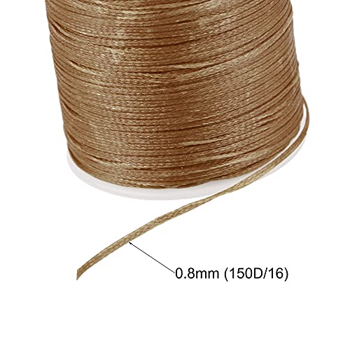 Hilo encerado para coser cuero 98 yardas 0.8 mm poliéster miniatura 3