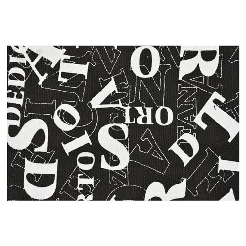 Image of Letters Pattern Colored Pencil Wrap Canvas Pencils Roll Up Holders Pencil Roll Organizers for Artist Adult Coloring Travel Storage With 48 Slots(Letters)