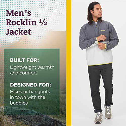 MARMOT Men's Rocklin 1/2 Zip Jacket - Classic, Warm, Lightweight 100-Weight Fleece Layer2