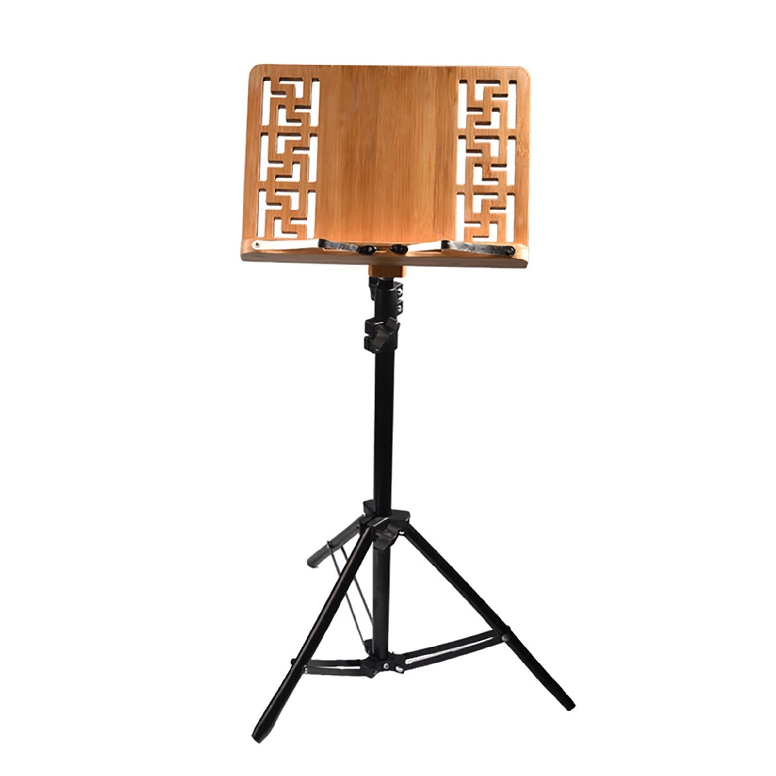 Soporte para Atril para Partituras Atril de bambú for partituras, Soporte de Escritorio for partituras, Estante de Soporte for partituras elevable Soporte con Altura Ajustable