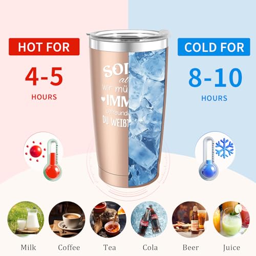 Miofula Tasse Beste Freundin Geschenke, 20oz Travel Mug Lustig Geschenke für Freundinnen… – Ansicht 3