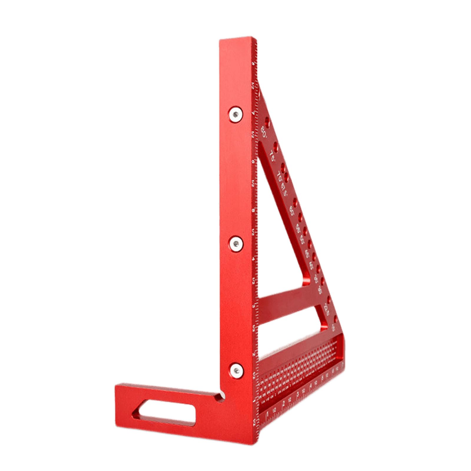 Carpentry Square Measuring Ruler 45/90 Degree Line Marking Woodworking Scriber Line Gauges Triangles Ruler Woodworking Protractor