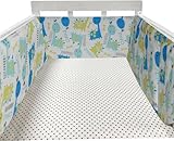 Oscar Home Cot Bed Rail Four Sided Protection 360 CM Cushioned for All Types of Baby Cot Bed (Esquire)