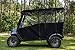 RED DOT Premium Golf Cart Enclosure Compatible with EZGO Liberty Personal Vehicles | Black AllGuard Stain Resistance Fabric | Compatible with Factory Modular Top