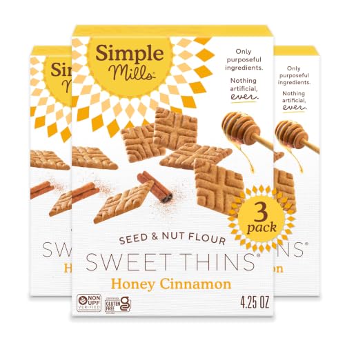 Simple Mills Sweet Thins Honey Cinnamon Cookies, 3pk, 4.25oz