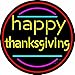 The Sign Store N105-14593 Happy Thanks Giving 1 Neon Sign44; 26 x 3 x 26 in.