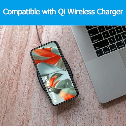 Image of Battery Case for Google Pixel 9 /9 Pro, 10000mAh Portable Protective Charging Case with Wireless Charging Compatible for Google Pixel 9 /9 Pro (6.3 inch) Battery Pack Charger Case with Carplay (Black)