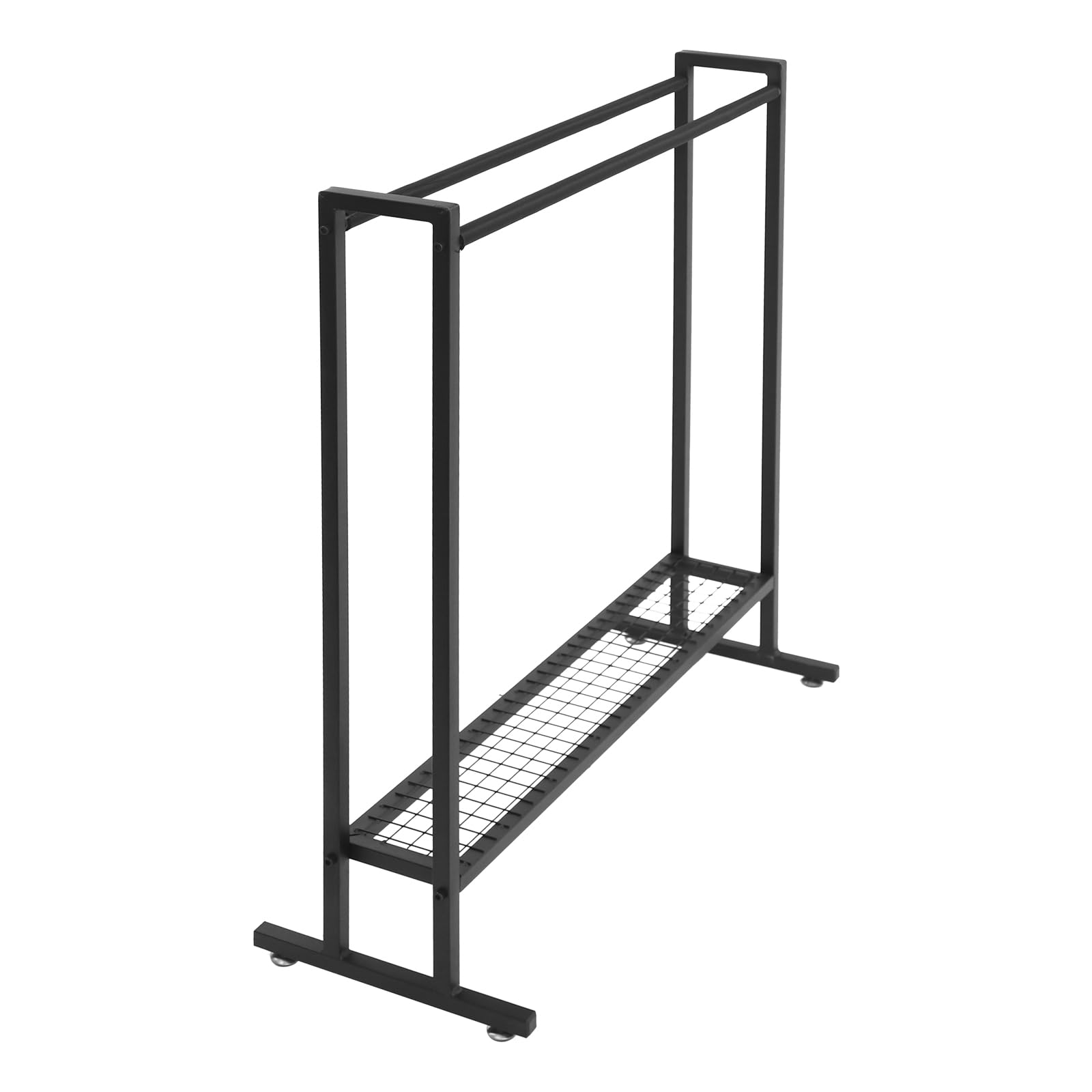 Soporte para raqueta de bádminton de tenis, carrito de acero al carbono, color negro, estante de almacenamiento para campo deportivo, gimnasio, garaje