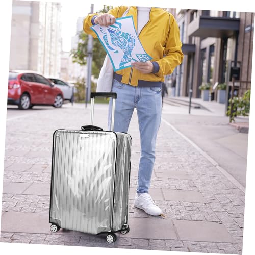Housses de valise en PVC épais et résistant COLLBATH | Double protection imperméable 26"