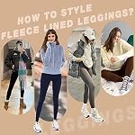 DHSO 1/3 Pack Fleece Lined Leggings Women High Waisted Winter Warm Thermal Workout Leggings Tummy Control Yoga Pants