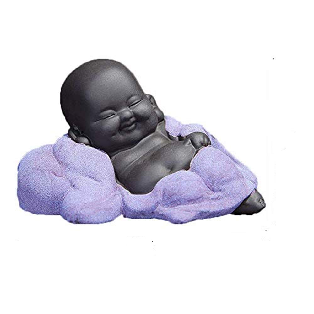 Statua di Buddha Monaco Buddista Figurine Ornamenti creativi per Morden Casa Soggiorno Decorazione Accessori Scultura in Ceramica Artigianato d'Arte Buddismo, F