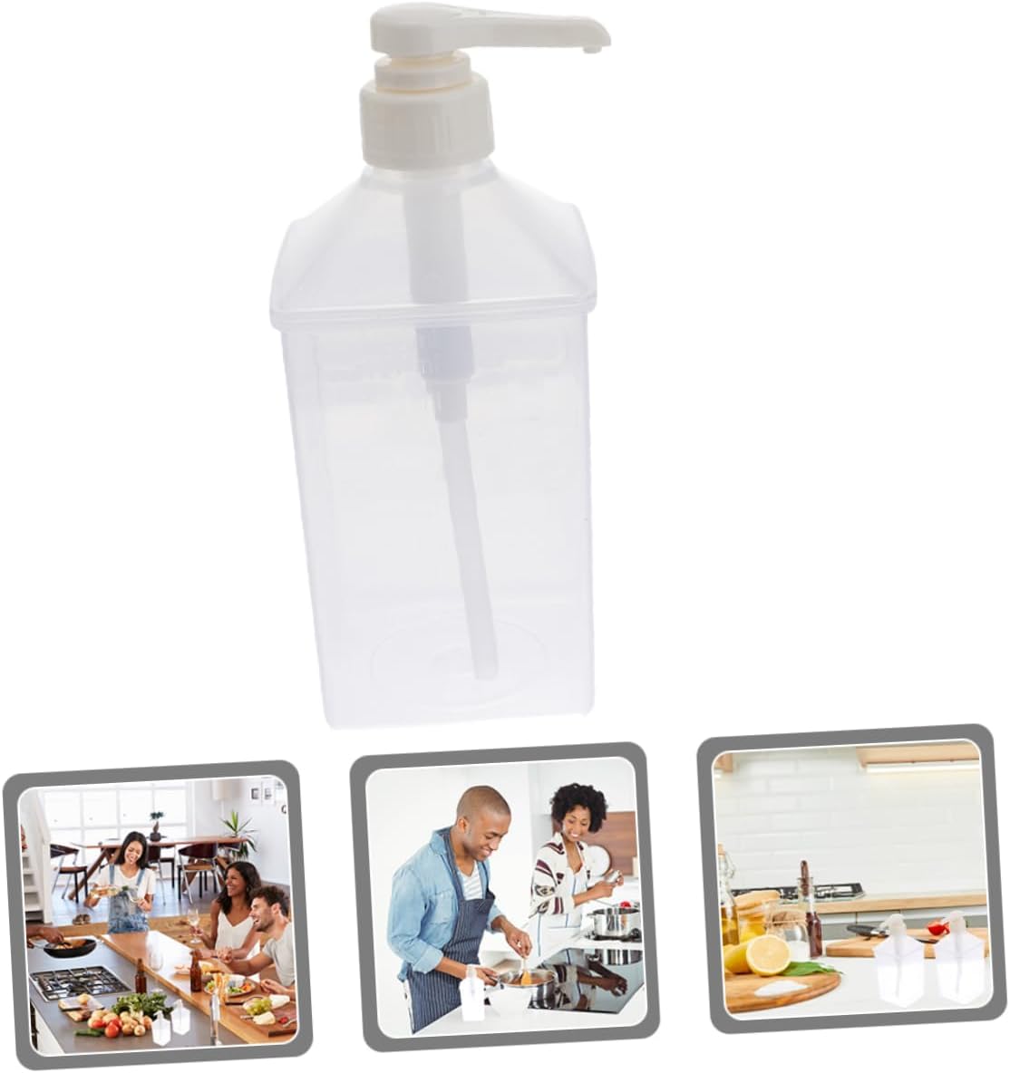 Garneck Syrup Dispenser Bottle Precision Tip 500ml Condiment Press Bottle for Honey Ketchup and BBQ Sauce for Kitchen and Dining
