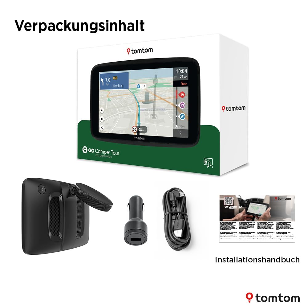 TomTom Camper Navi GO Camper Toureneration (6 Zoll großes Display mit Wohnmobil- und Wohnwagen-POIs – Bild 9