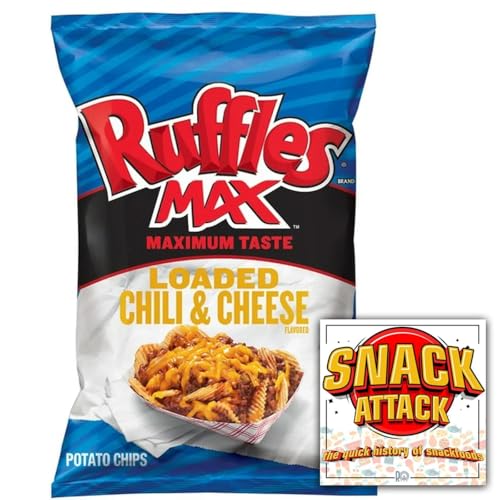 Ruffles Brand Max Loaded Chili & Cheese Flavored Potato Chips