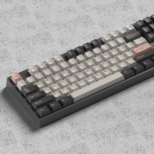 Image of Pink Dye-sub Keycaps, 163 Keys Cherry Profile, Double Shot Keycaps Set, Custom Key caps for MX Switches Mechanical Keyboard(Olivia)