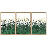 SIGNWIN 3 Piece Framed Canvas Wall Art Landscape with Trees Canvas Prints Home Artwork Decoration for Living Room,Bedroom - 16