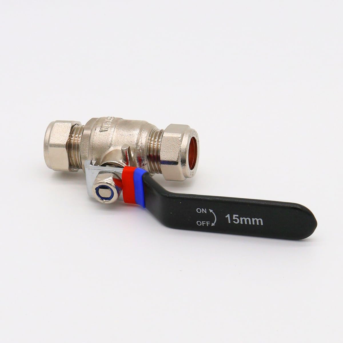 Plumb Bliss Silver Brass 15Mm Isolation Lever Valve (1-Pack)