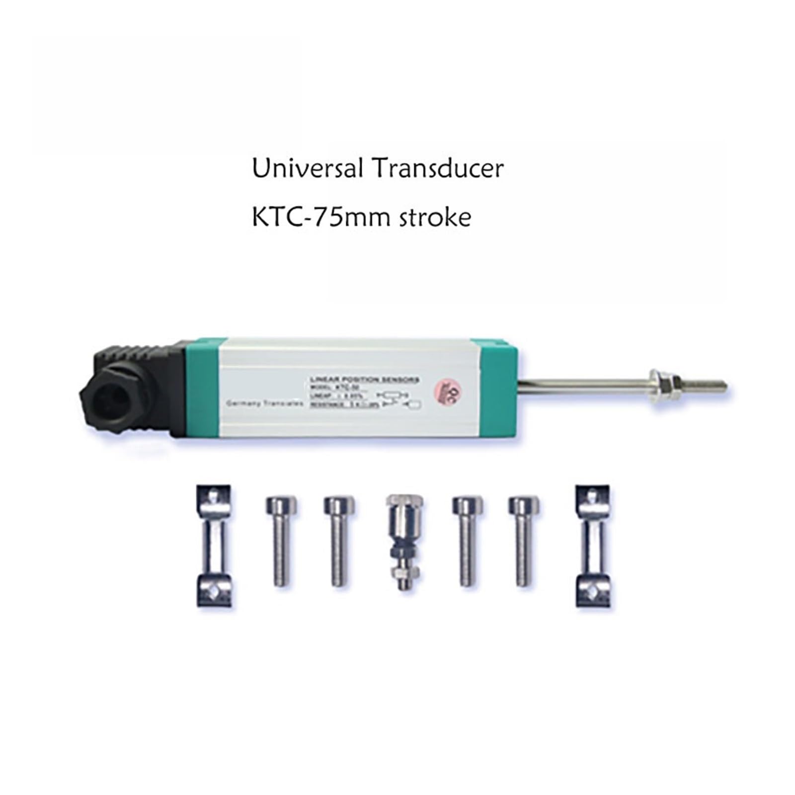 HEXEH KTC – capteur de déplacement linéaire, transducteur 50-250mm, Tige de Traction, règle électronique, potentiomètre de Position for Machine d'injection (Color : KTC-200mm)