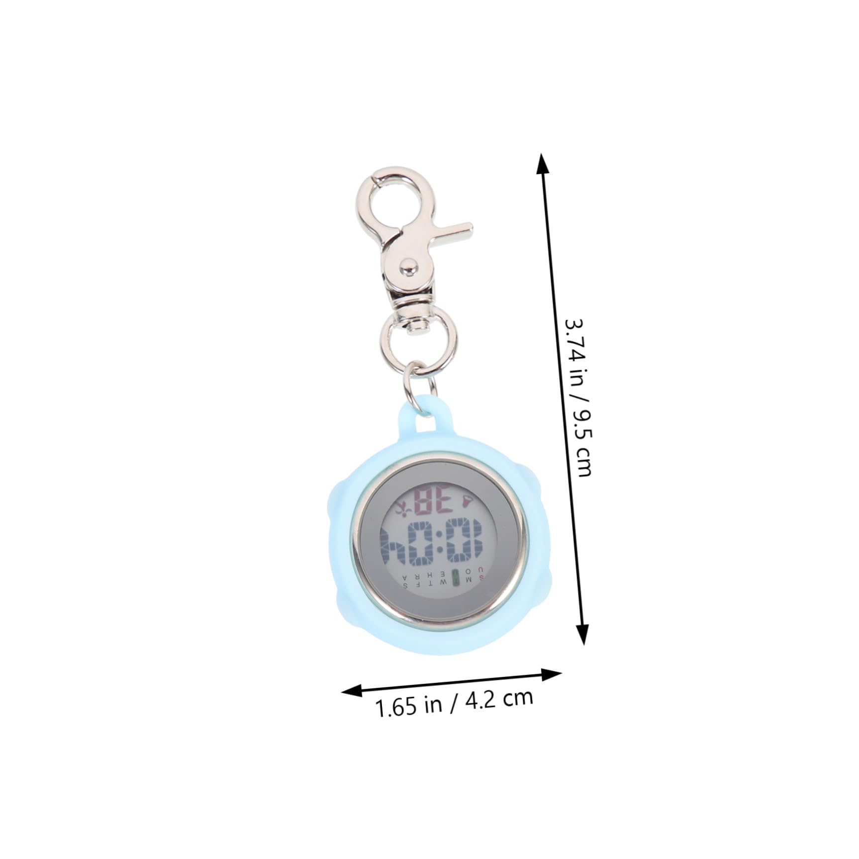 Mikikit 5st Uhr Schwesternuhren Für Damen Schwesternuhr Aus Silikon Uhr Mit Secondhand Für Krankenschwestern Taschenuhr Pin-typ Schlüsselanhänger Knopfbatterie Mann