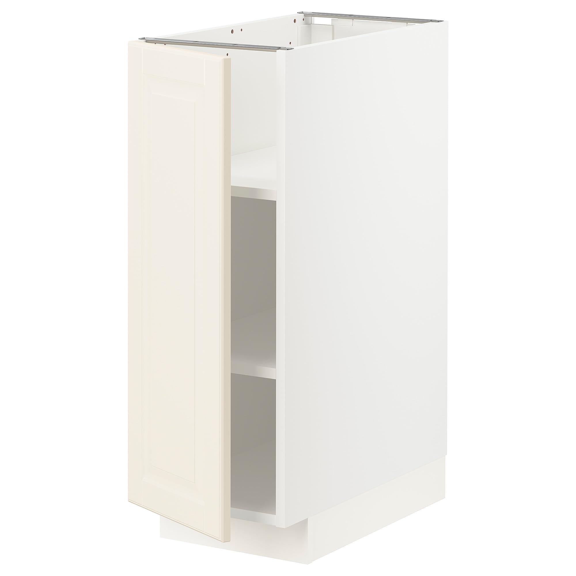 Meuble bas avec étagères METOD pour optimiser un espace perdu de 30cm avec Bodbyn
