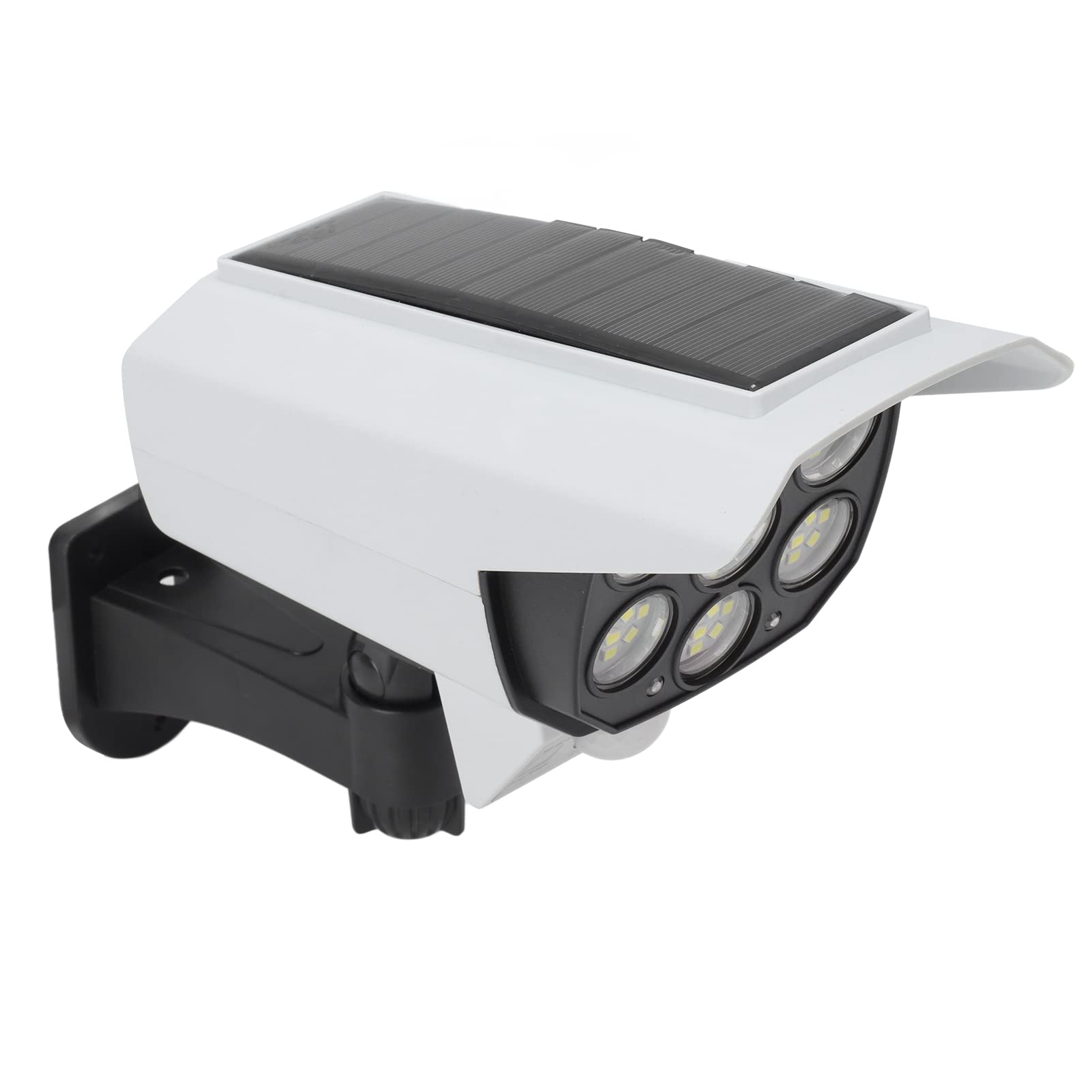 Lumière de Moniteur de Caméra Factice, Caméra de sécurité à énergie Solaire Fausse Surveillance sécurité Lumière Solaire LED Simulation Haute luminosité, Caméras de Surveillance