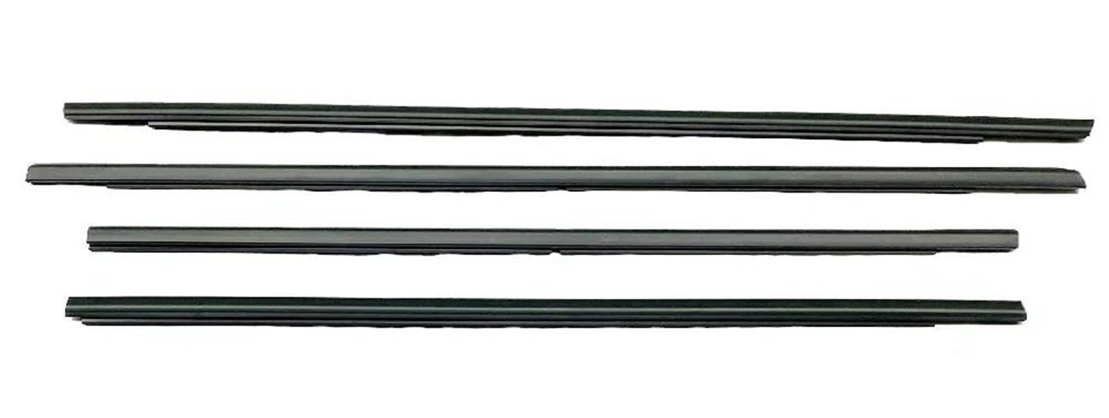 Protezione per Il Bordo della portiera dell'auto, 4 Pezzi, in Gomma per vetri Esterni MR959683, Guarnizione in Gomma Protettiva per la Tenuta dell'Acqua Esterna, Nera per Grandis 2005-2010.