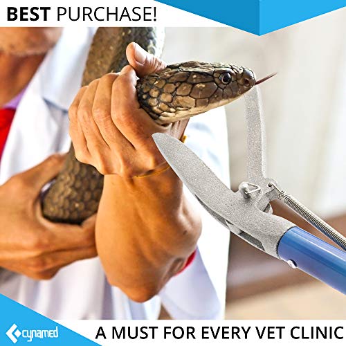 Cynamed 43" Long Reach Snake Tongs Reptile Grabber Catcher, Stainless Steel & Wide Jaw Pick-up Handling Tool - Image 8