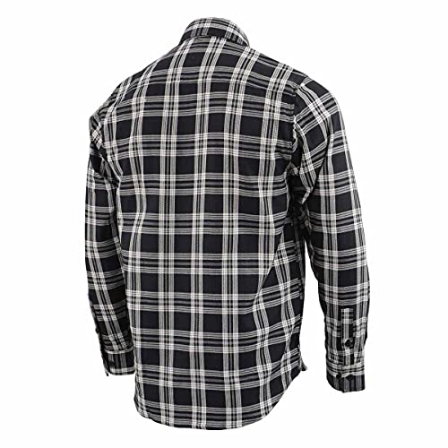 Milwaukee Leather Men’s Casual Cotton Flannel Plaid Long Sleeve Button Down Cotton Shirts4